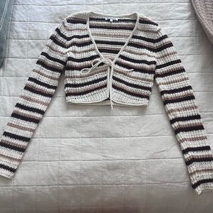 Piero Reformation Open Knit Cardigan
